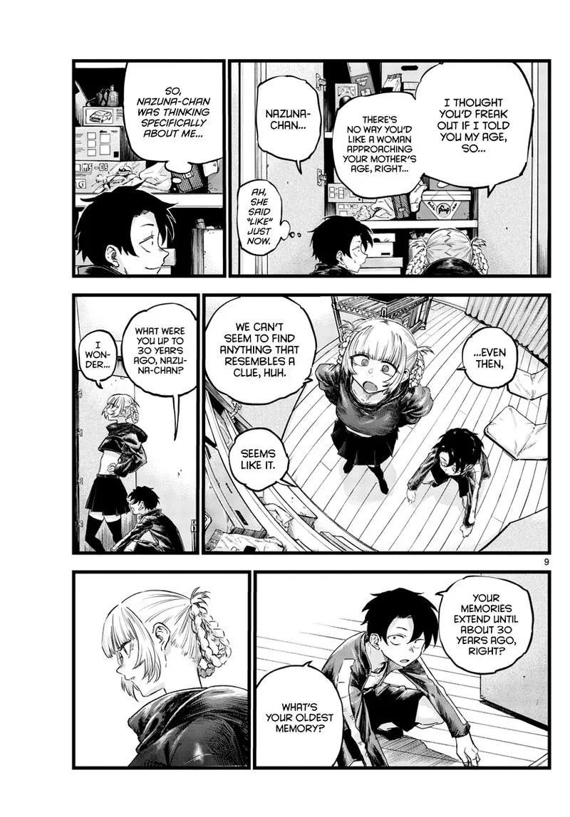 Yofukashi no Uta Chapter 57 page 9
