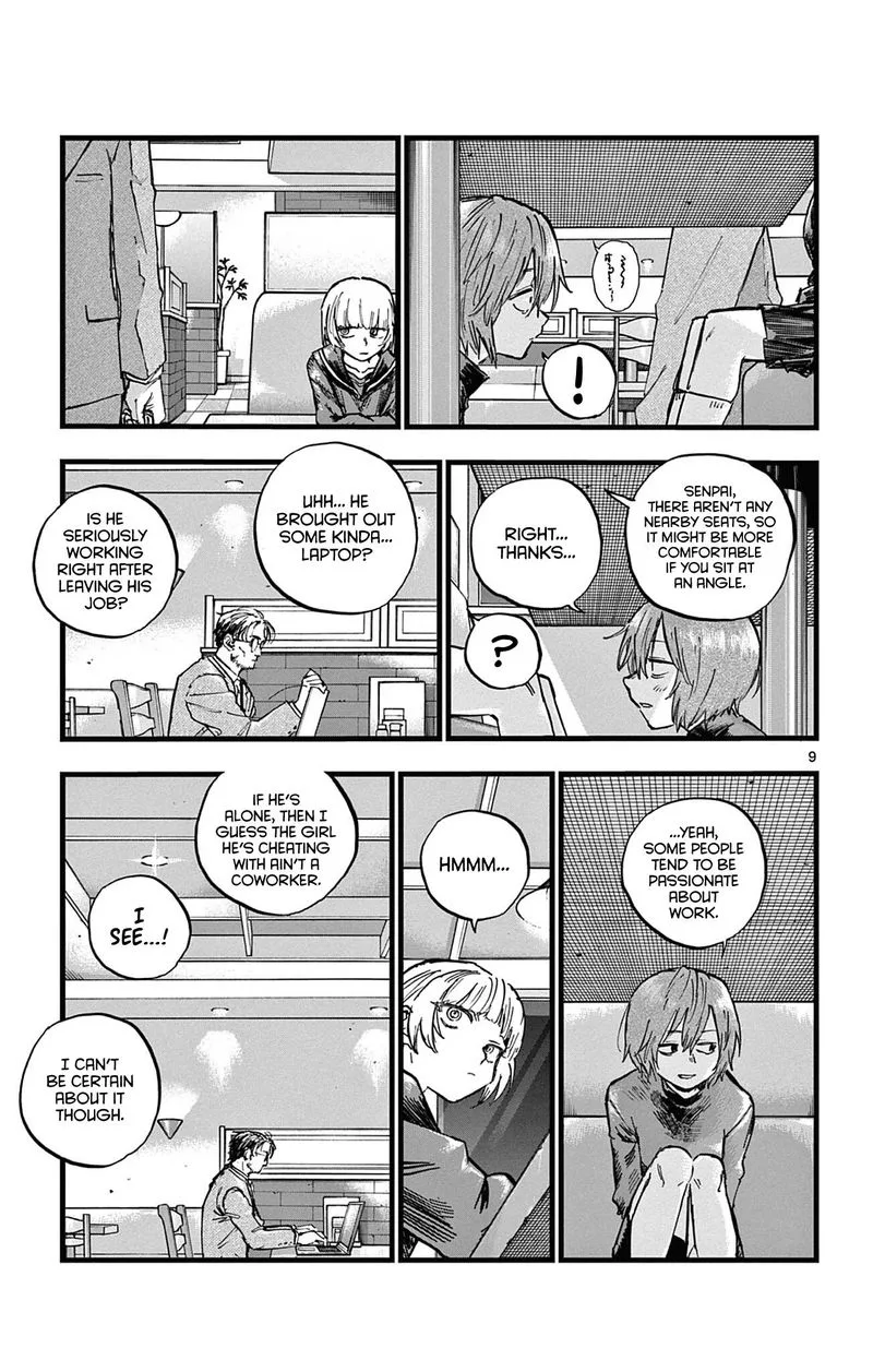 Yofukashi no Uta Chapter 78 page 9