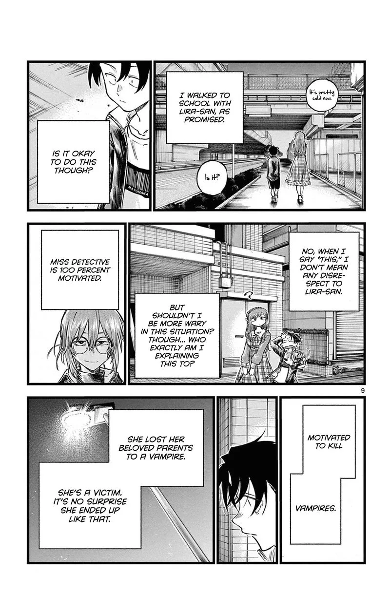 Yofukashi no Uta Chapter 83 page 9