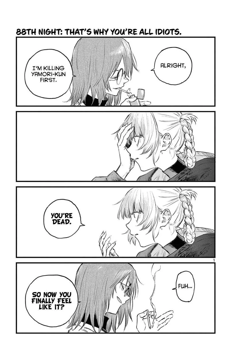 Yofukashi no Uta Chapter 88 page 1