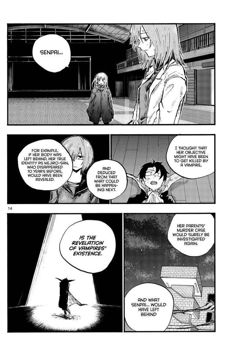 Yofukashi no Uta Chapter 90 page 14