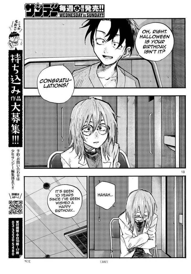 Yofukashi no Uta Chapter 93 page 13