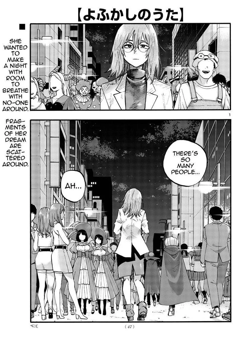 Yofukashi no Uta Chapter 94 page 1