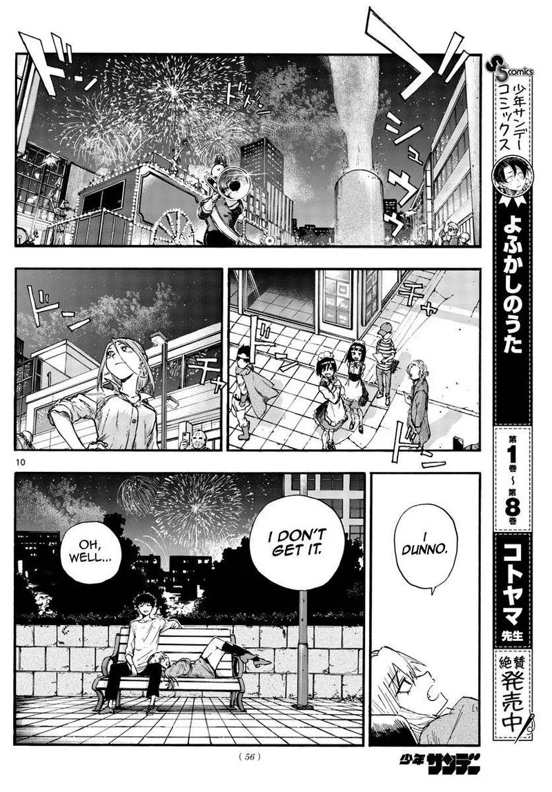 Yofukashi no Uta Chapter 94 page 10
