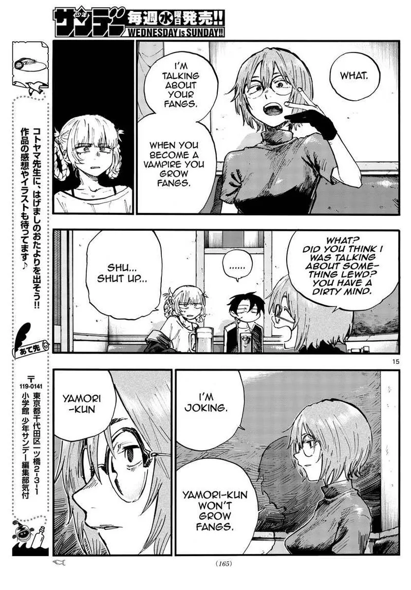 Yofukashi no Uta Chapter 95 page 15