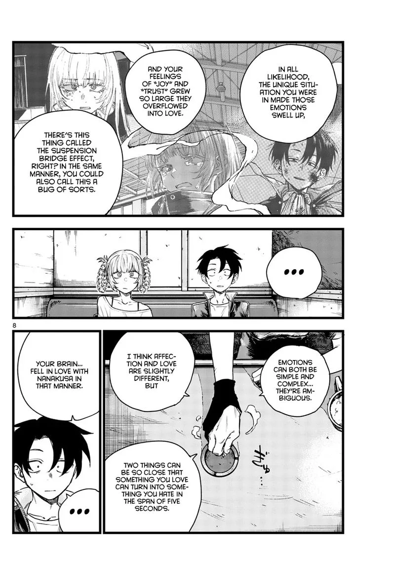 Yofukashi no Uta Chapter 96 page 8