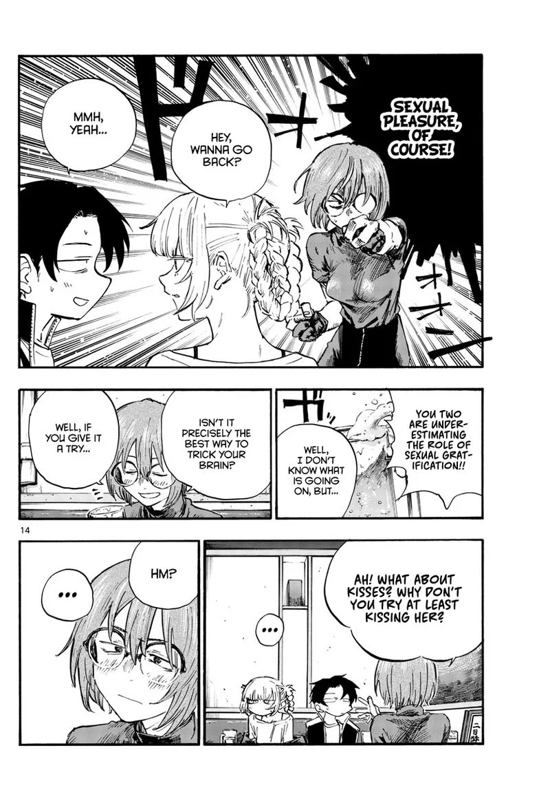 Yofukashi no Uta Chapter 96 page 14