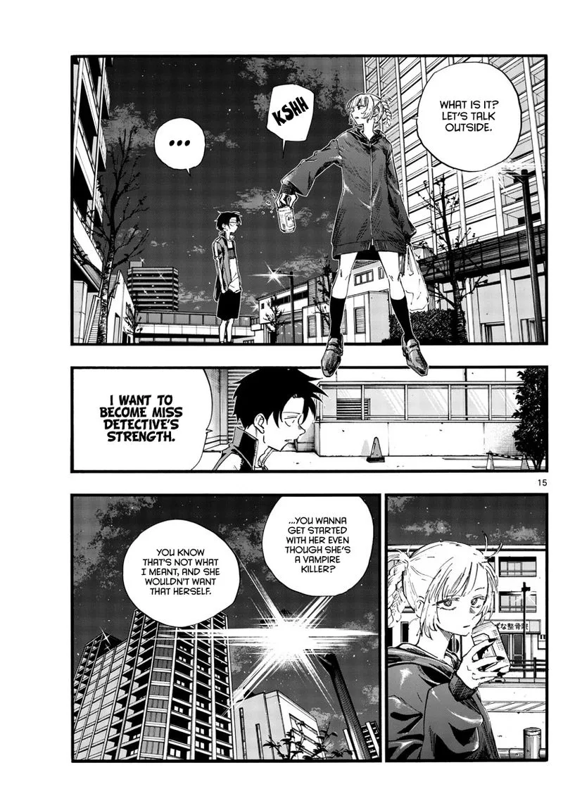 Yofukashi no Uta Chapter 97 page 15