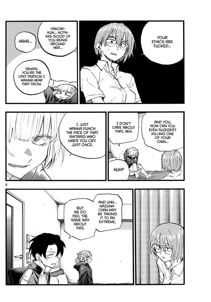Yofukashi no Uta Chapter 99 page 8