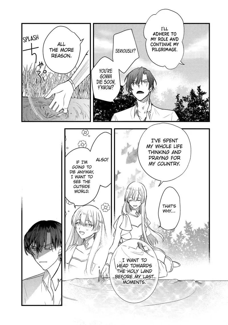 Yomei Wazuka Dakara to Tsuihou Sareta Seijo desu ga, Junrei no Tabi ni Detara Chou Kenkou ni Narimashita Chapter 1 page 63