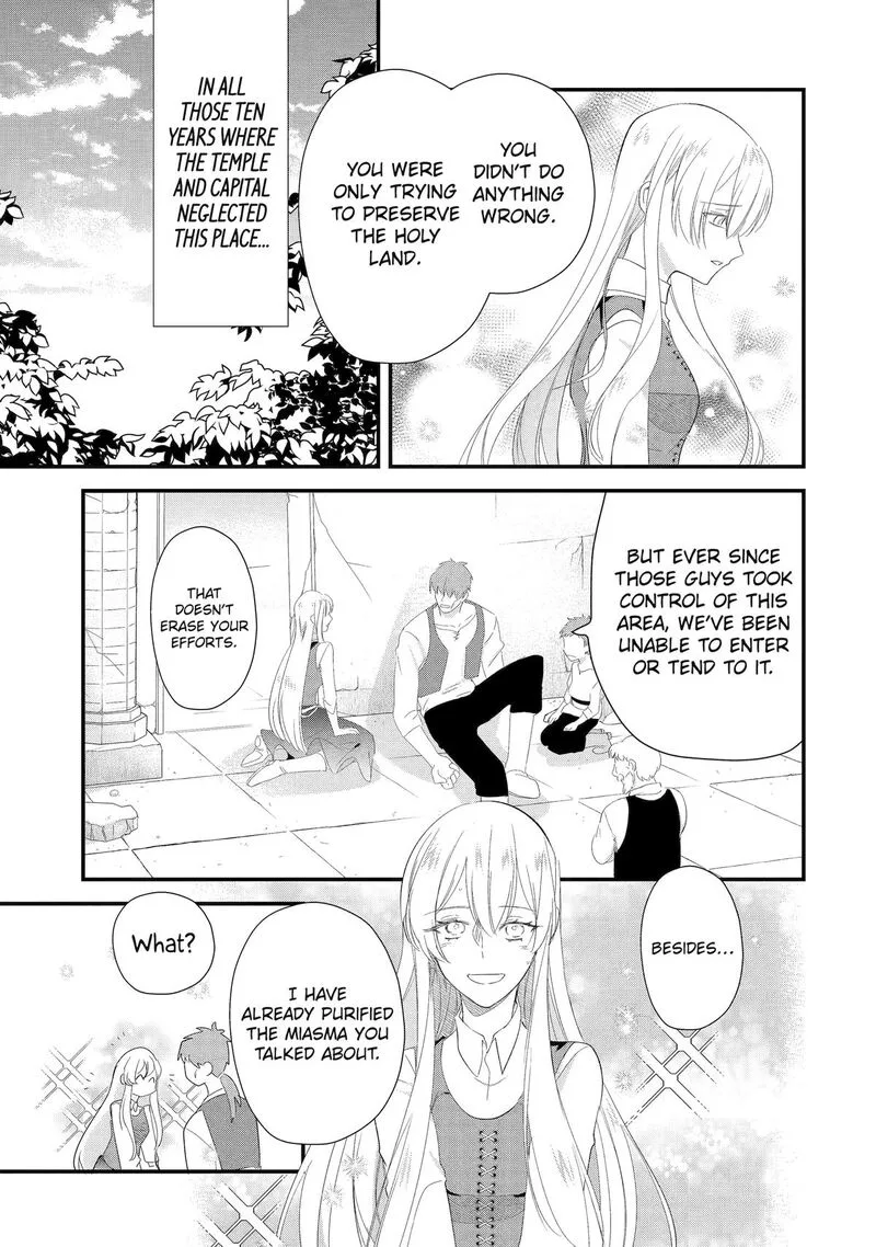 Yomei Wazuka Dakara to Tsuihou Sareta Seijo desu ga, Junrei no Tabi ni Detara Chou Kenkou ni Narimashita Chapter 12 page 31