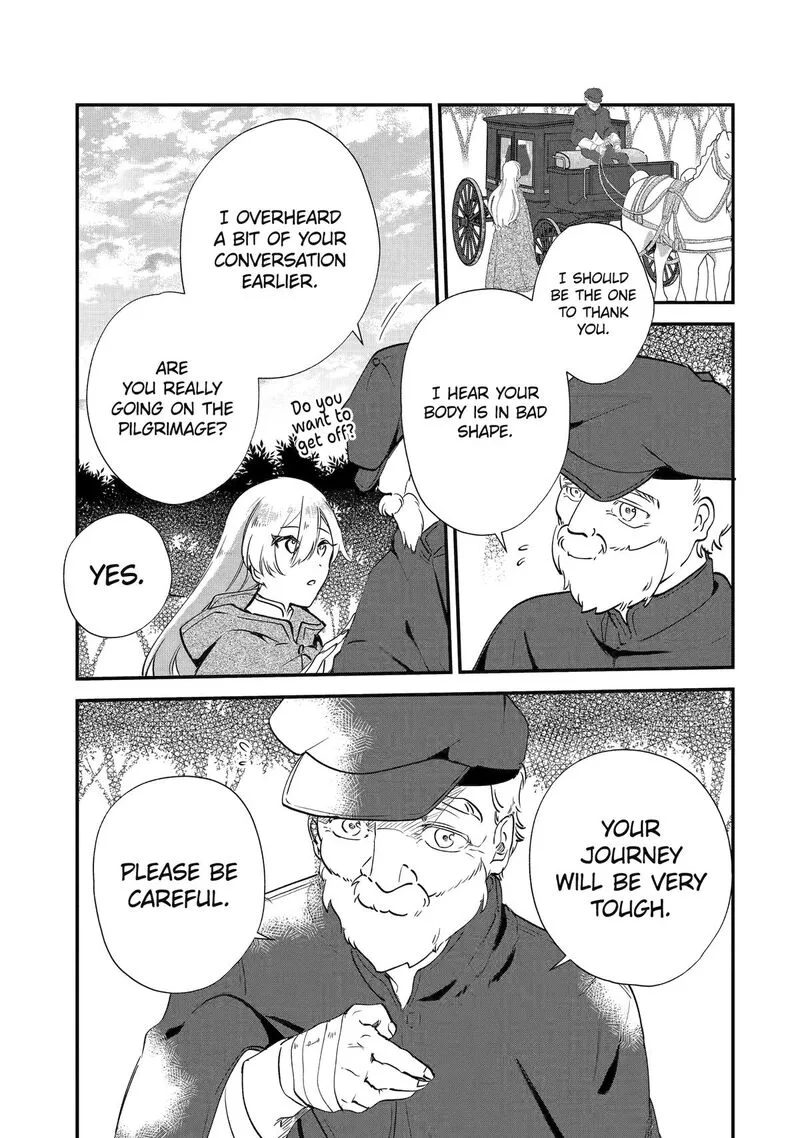 Yomei Wazuka Dakara to Tsuihou Sareta Seijo desu ga, Junrei no Tabi ni Detara Chou Kenkou ni Narimashita Chapter 2 page 15