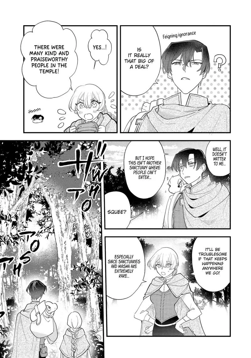 Yomei Wazuka Dakara to Tsuihou Sareta Seijo desu ga, Junrei no Tabi ni Detara Chou Kenkou ni Narimashita Chapter 8 page 15