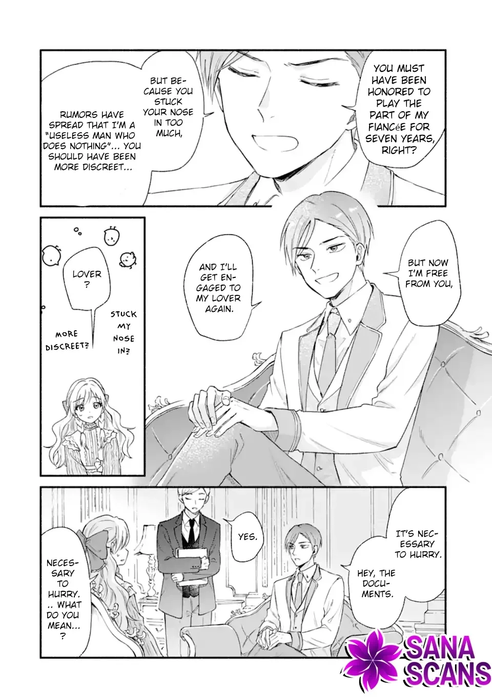 You Don't Have to Do Anything," Says My Overprotective Fiancé Chapter 1 page 12