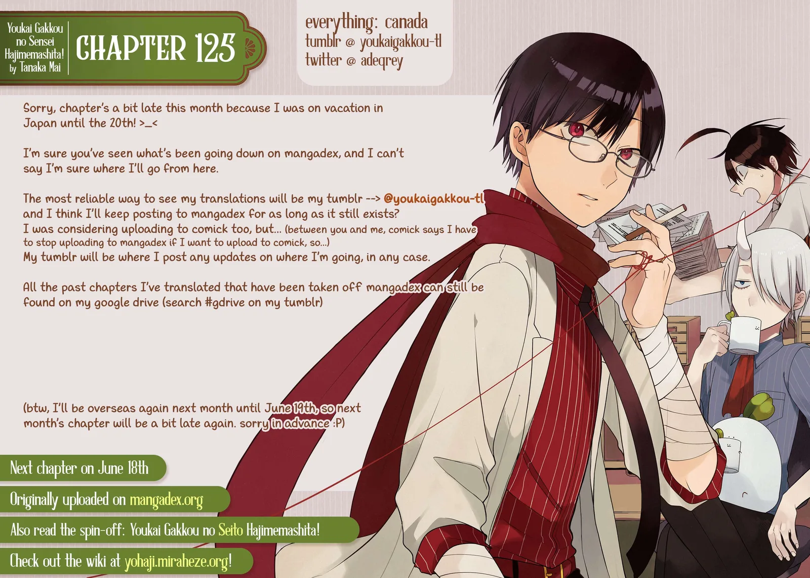 Youkai Gakkou no Sensei Hajimemashita! Chapter 125 page 35