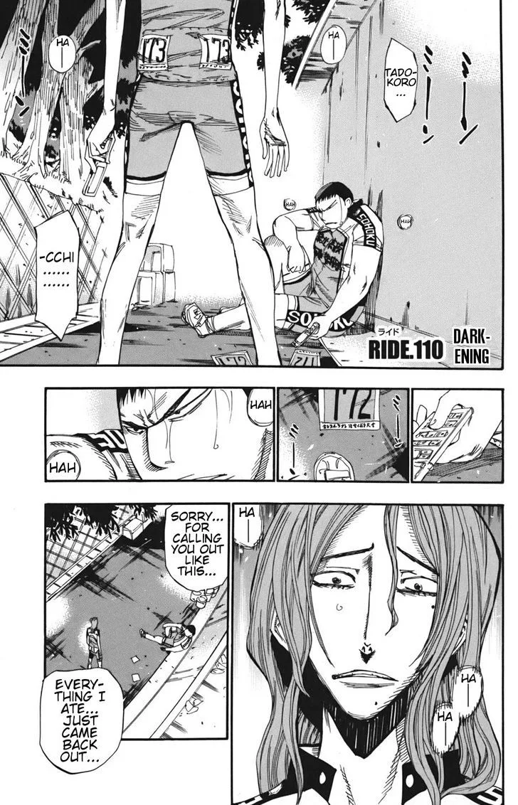Yowamushi Pedal Chapter 110 page 1