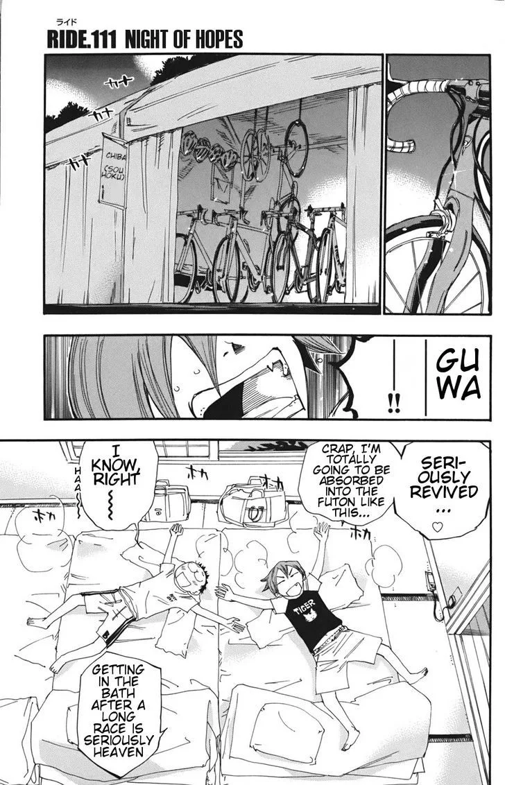 Yowamushi Pedal Chapter 111 page 1