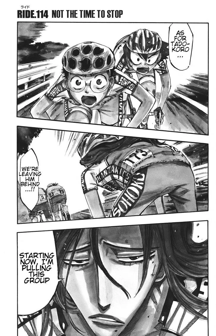 Yowamushi Pedal Chapter 114 page 1