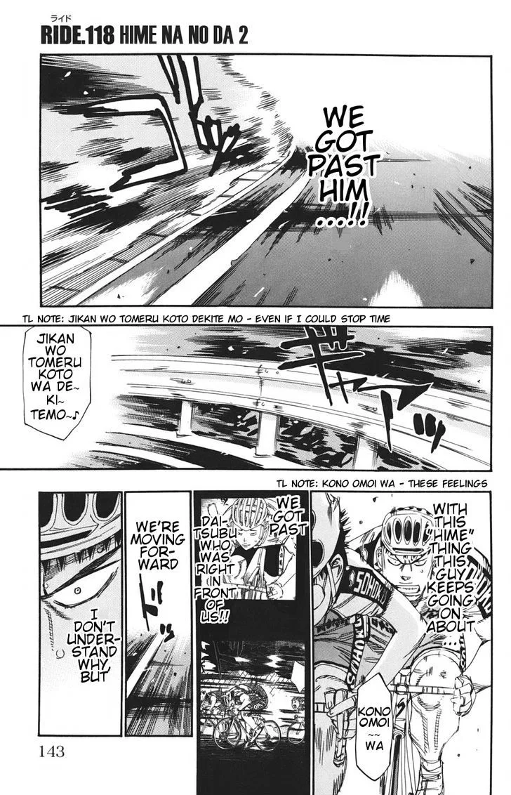 Yowamushi Pedal Chapter 118 page 1