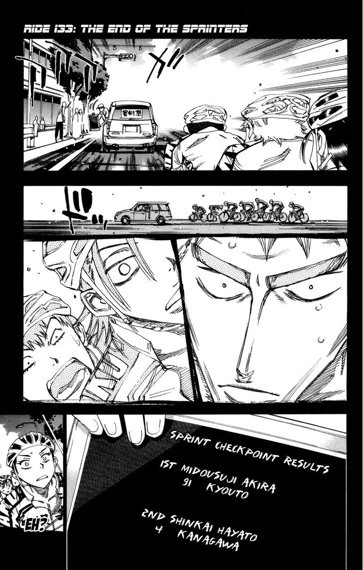 Yowamushi Pedal Chapter 133 page 1