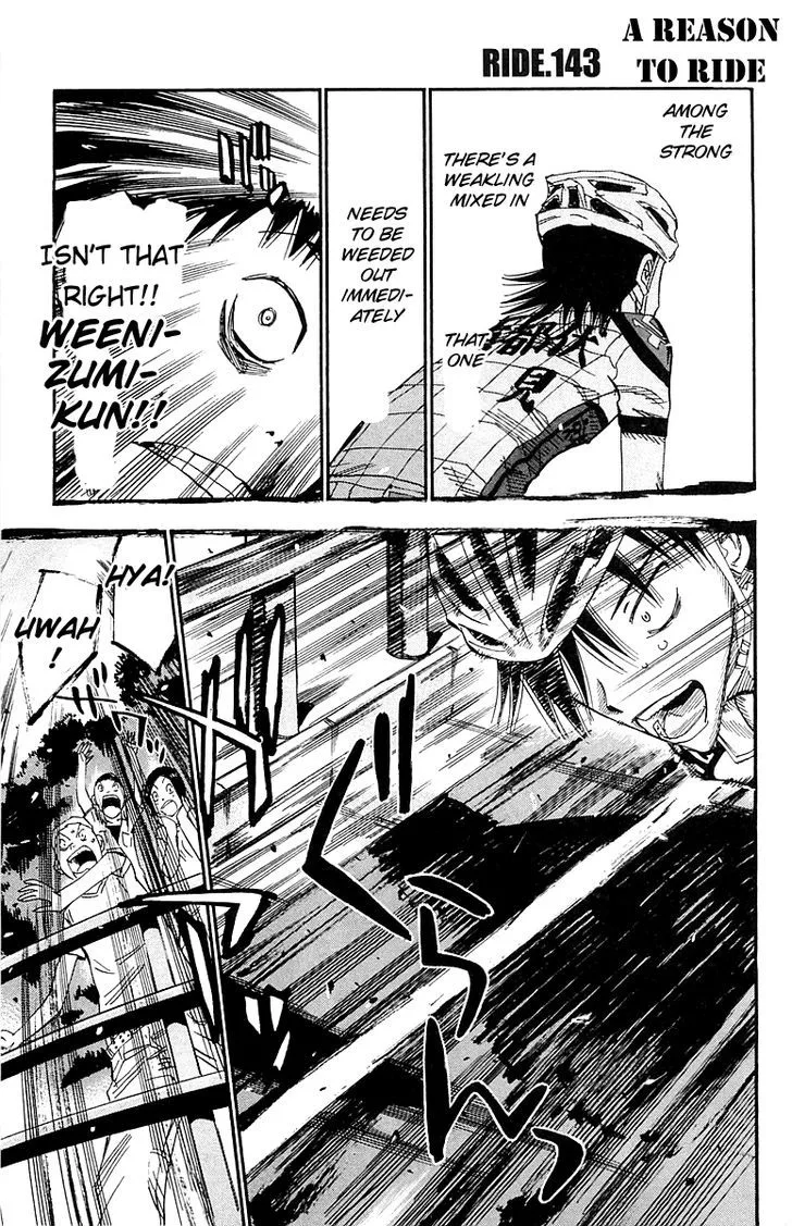 Yowamushi Pedal Chapter 143 page 1