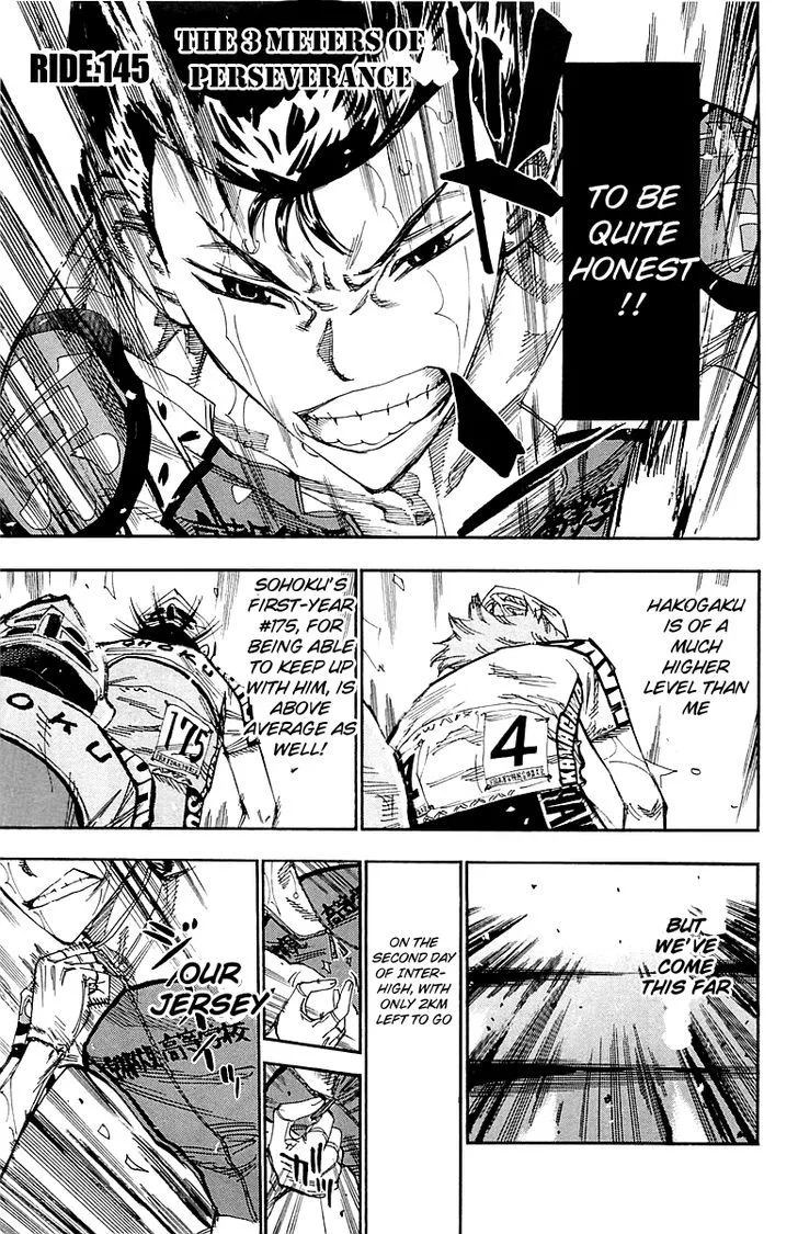 Yowamushi Pedal Chapter 145 page 1