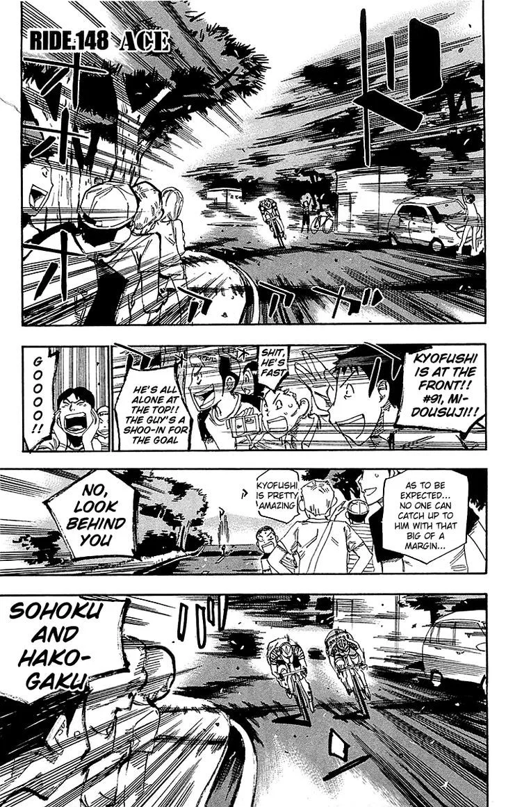 Yowamushi Pedal Chapter 148 page 1