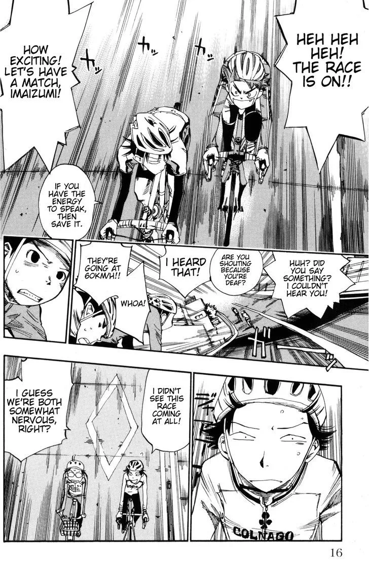 Yowamushi Pedal Chapter 17 page 14