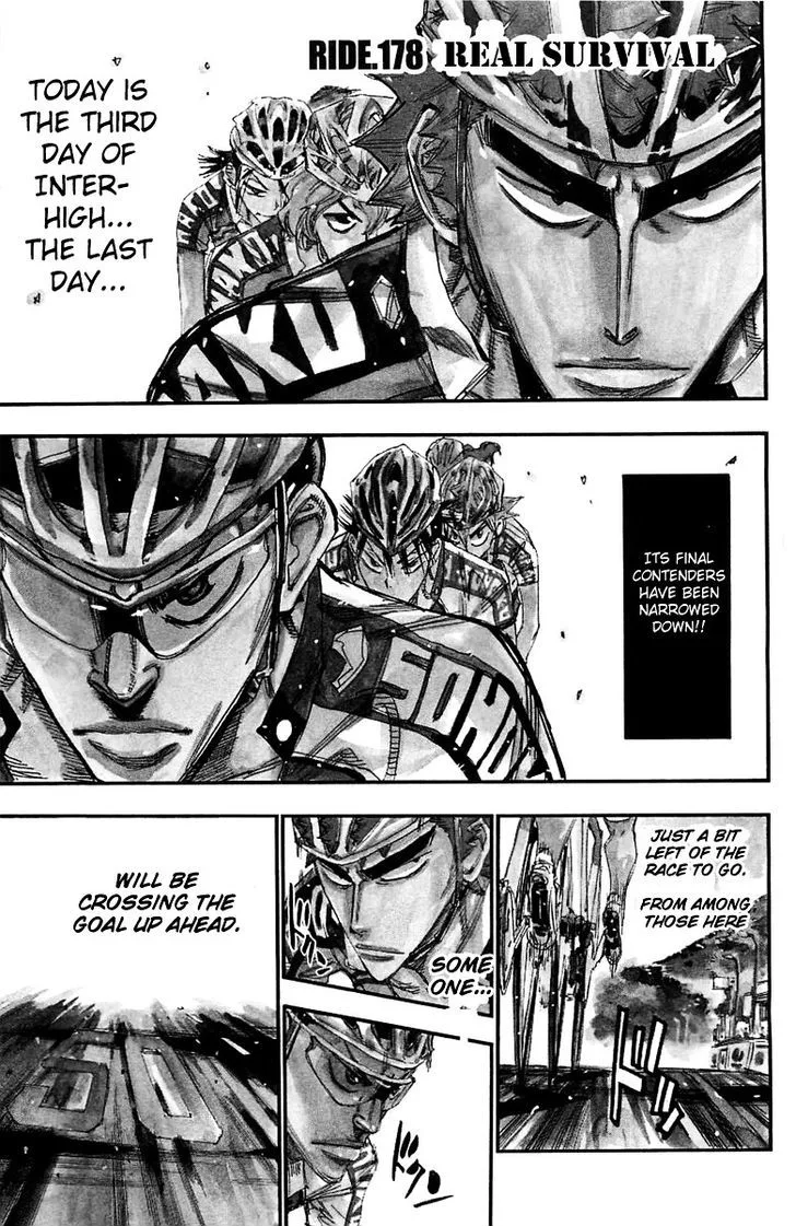 Yowamushi Pedal Chapter 178 page 1
