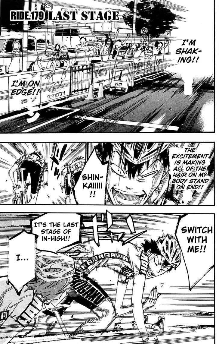 Yowamushi Pedal Chapter 179 page 1