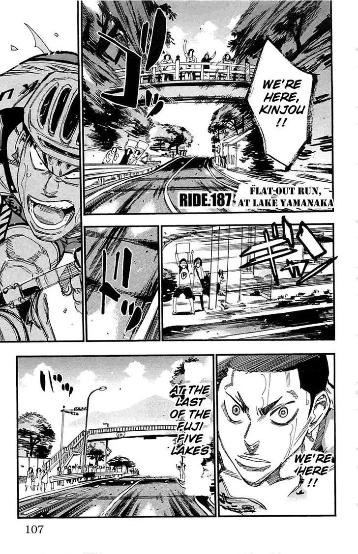 Yowamushi Pedal Chapter 187 page 1