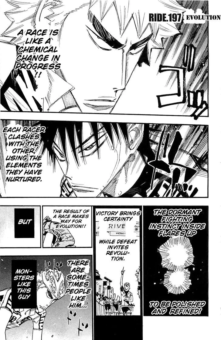 Yowamushi Pedal Chapter 197 page 1