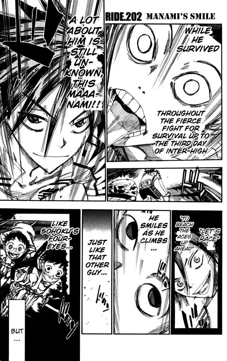 Yowamushi Pedal Chapter 202 page 1