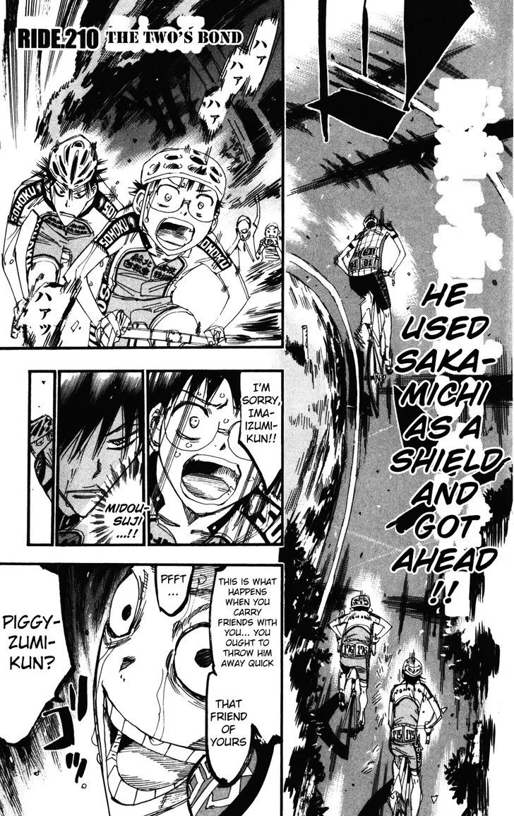 Yowamushi Pedal Chapter 210 page 1