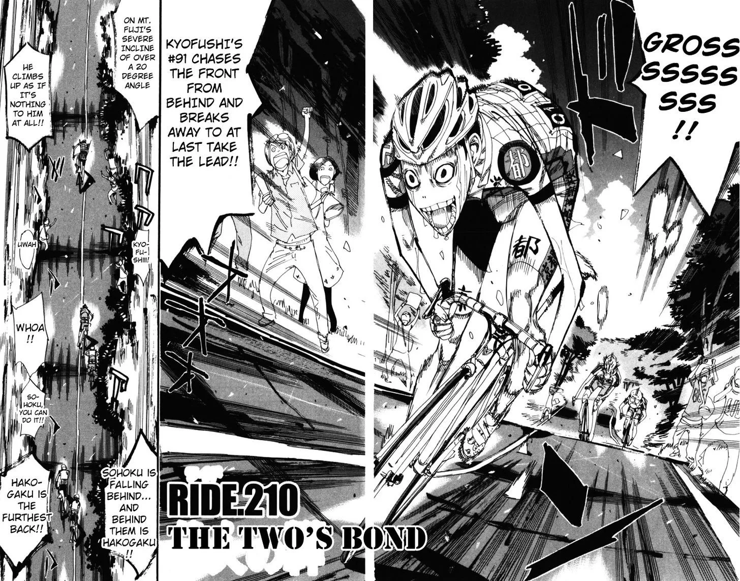 Yowamushi Pedal Chapter 210 page 2