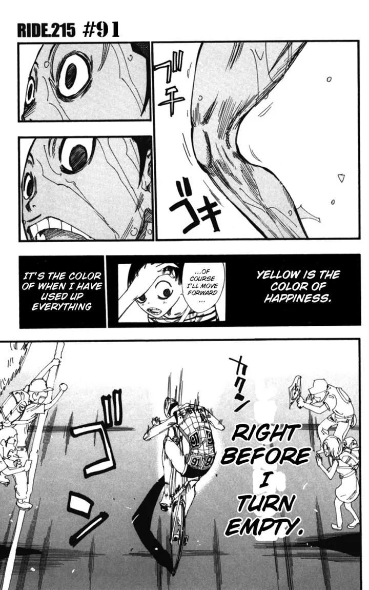 Yowamushi Pedal Chapter 215 page 1