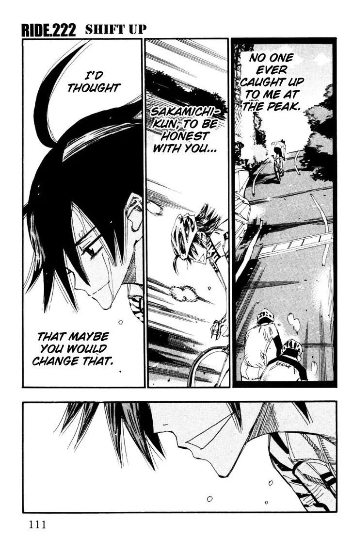 Yowamushi Pedal Chapter 222 page 1