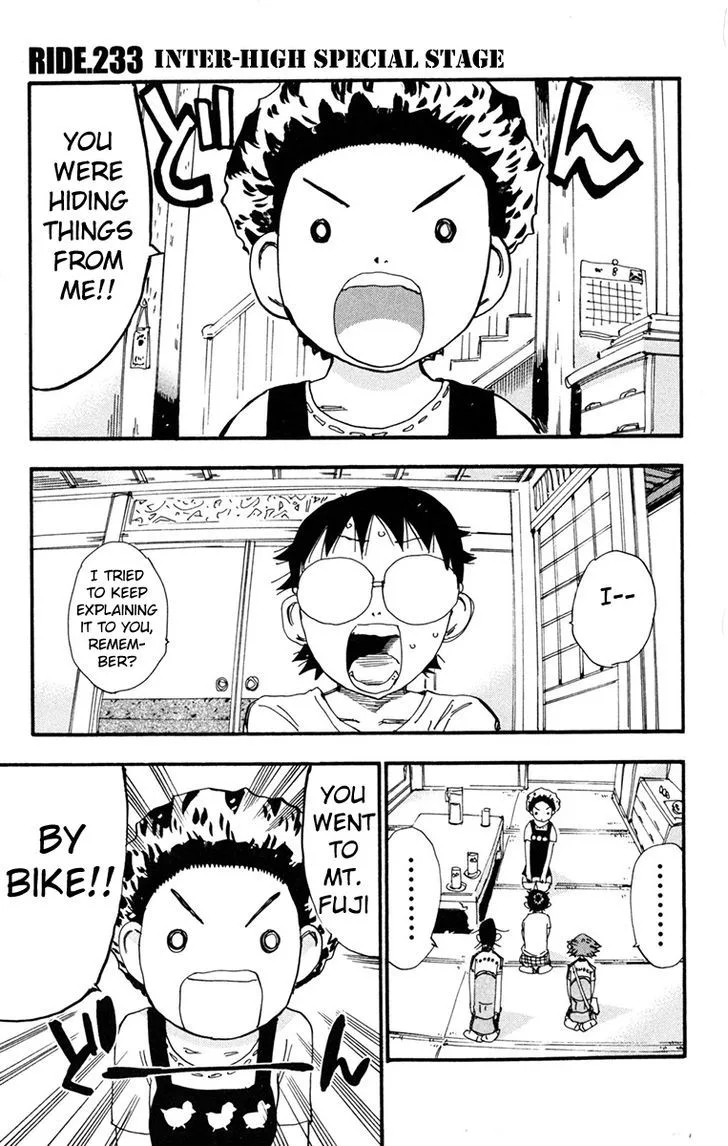 Yowamushi Pedal Chapter 233 page 1