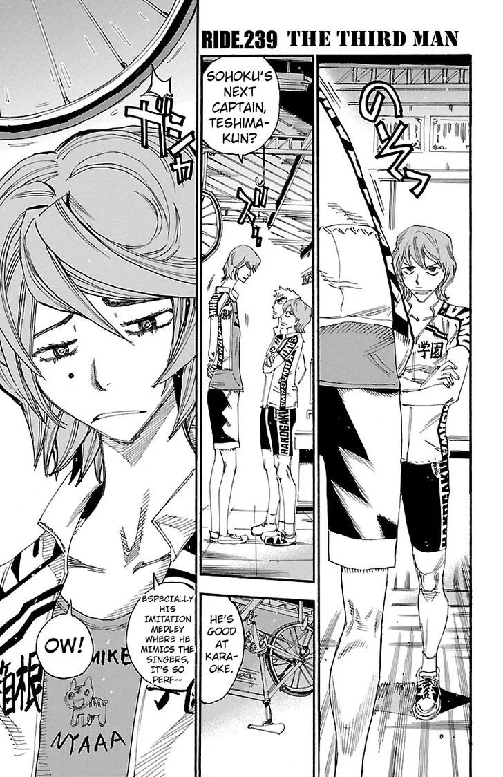 Yowamushi Pedal Chapter 239 page 1