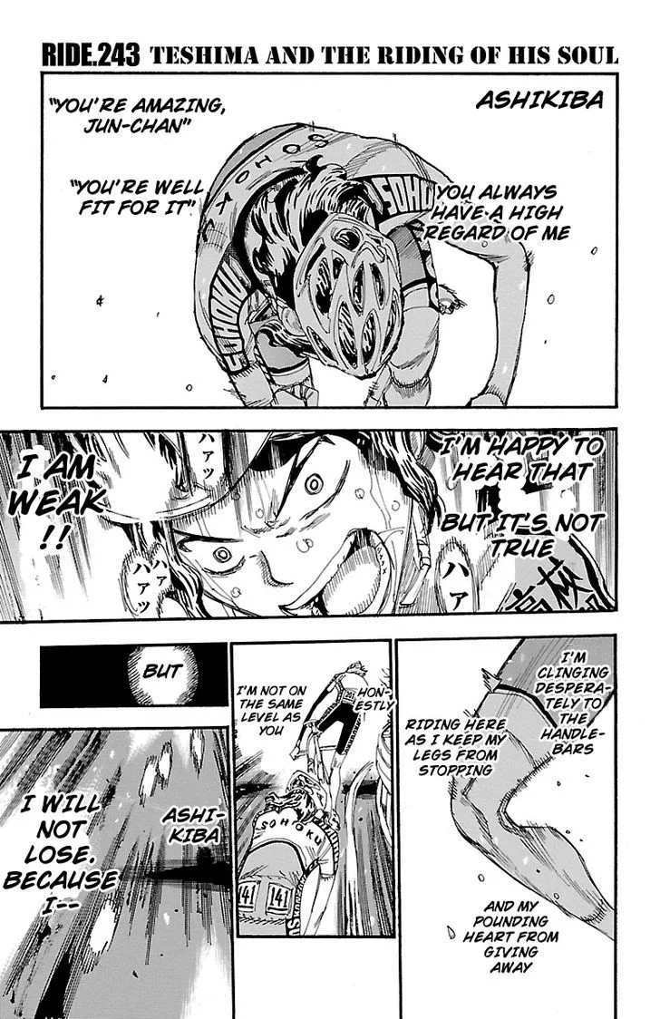 Yowamushi Pedal Chapter 243 page 1