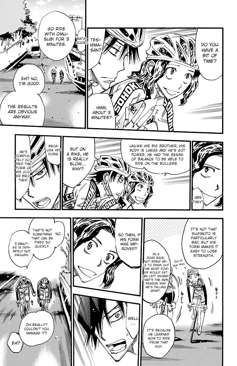 Yowamushi Pedal Chapter 249 page 8