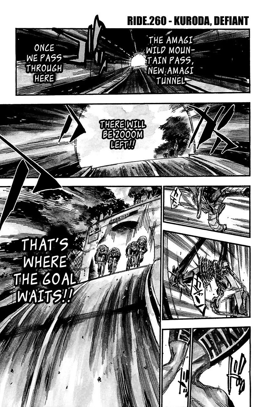 Yowamushi Pedal Chapter 260 page 1