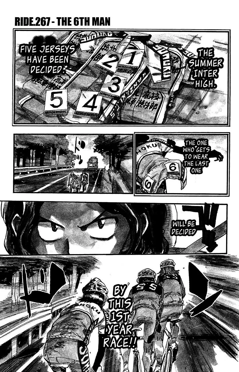 Yowamushi Pedal Chapter 267 page 1
