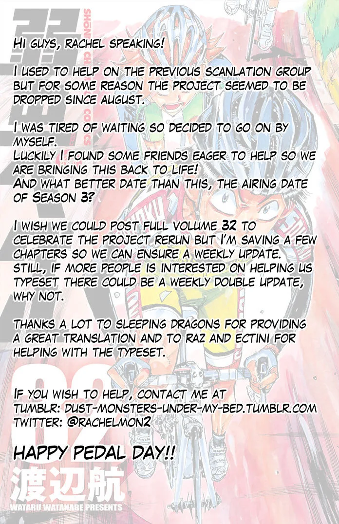 Yowamushi Pedal Chapter 270 page 21
