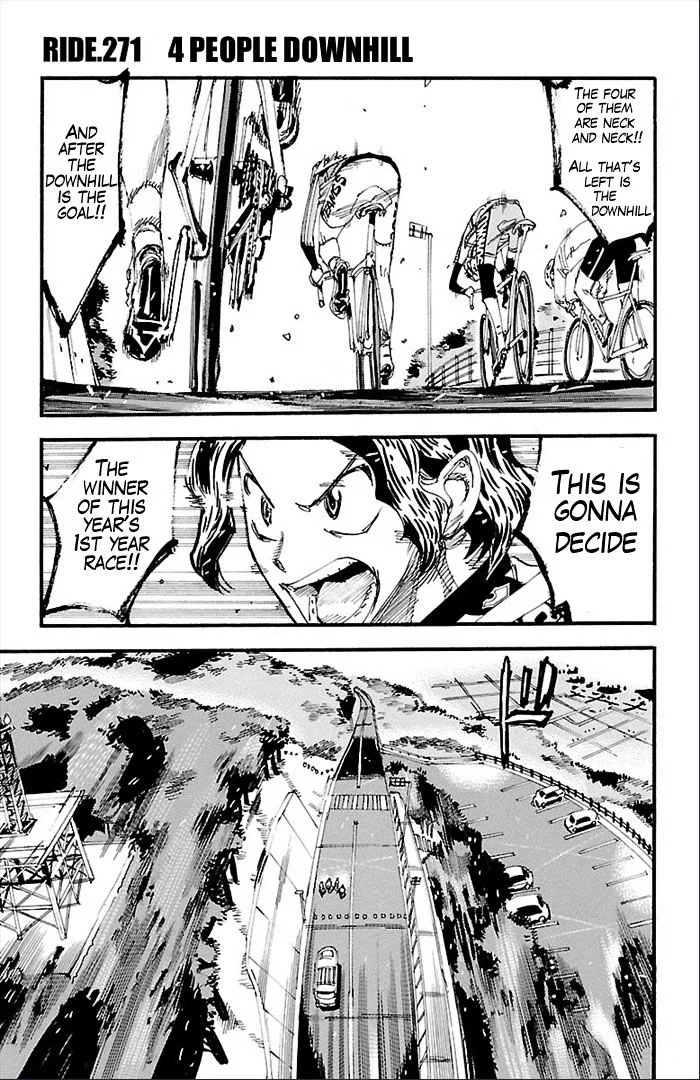 Yowamushi Pedal Chapter 271 page 1