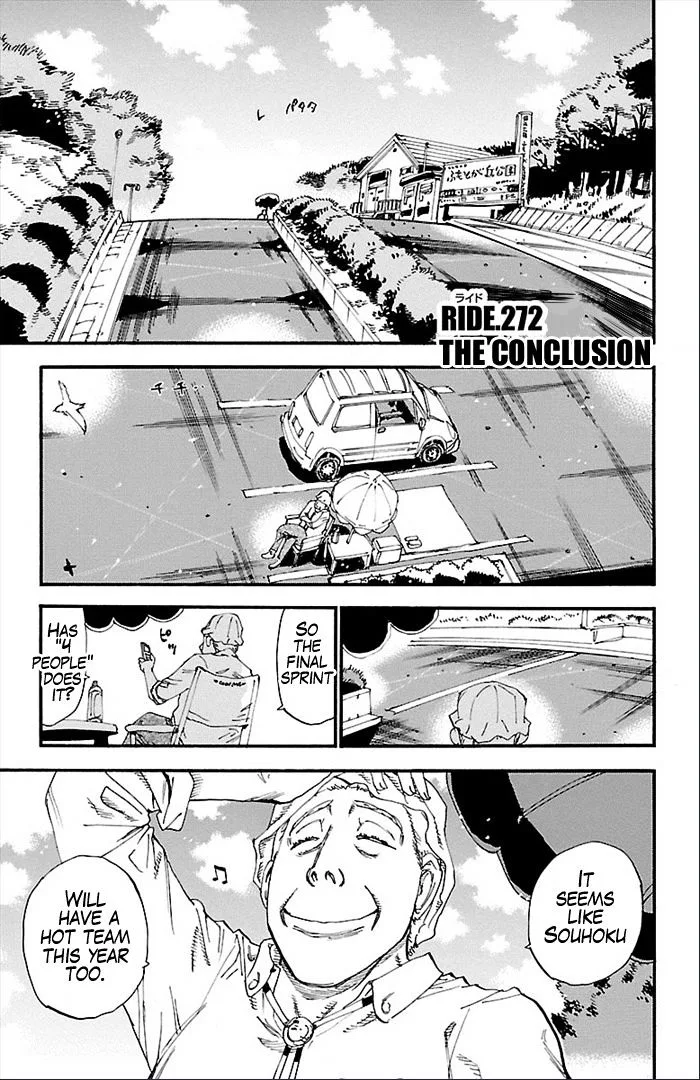 Yowamushi Pedal Chapter 272 page 1
