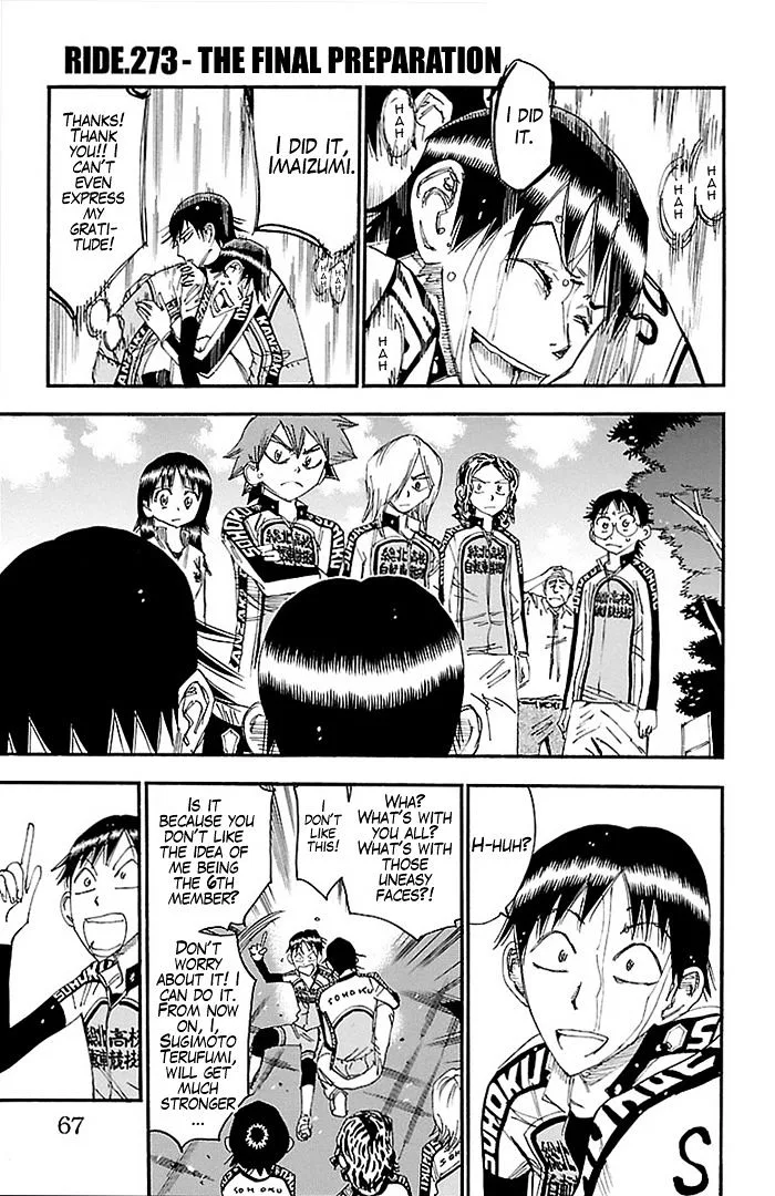 Yowamushi Pedal Chapter 273 page 1