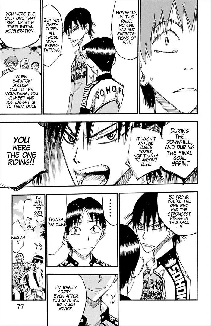 Yowamushi Pedal Chapter 273 page 10