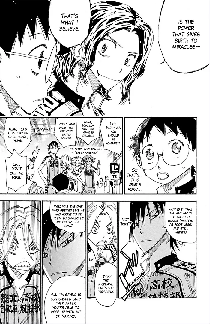 Yowamushi Pedal Chapter 278 page 7
