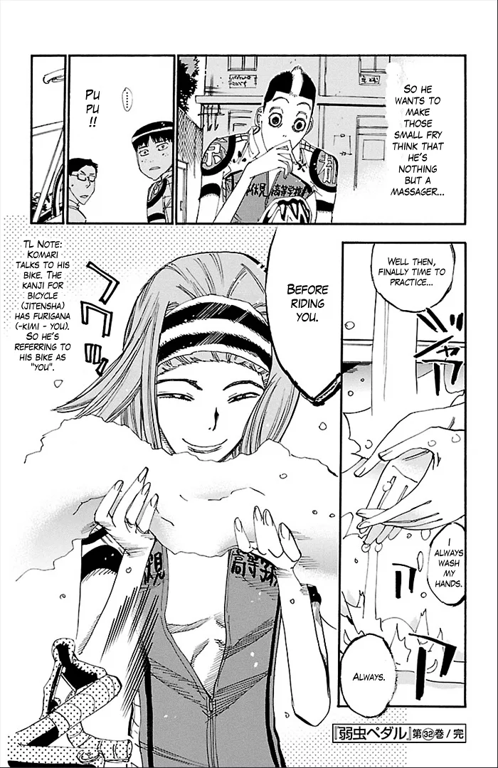 Yowamushi Pedal Chapter 278 page 18